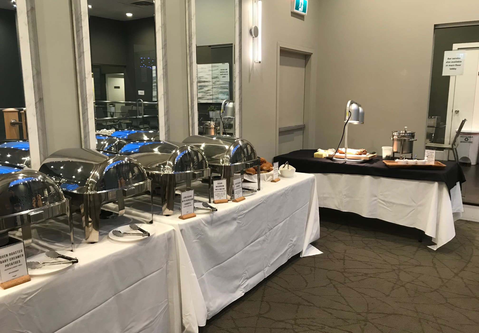 We have catering options