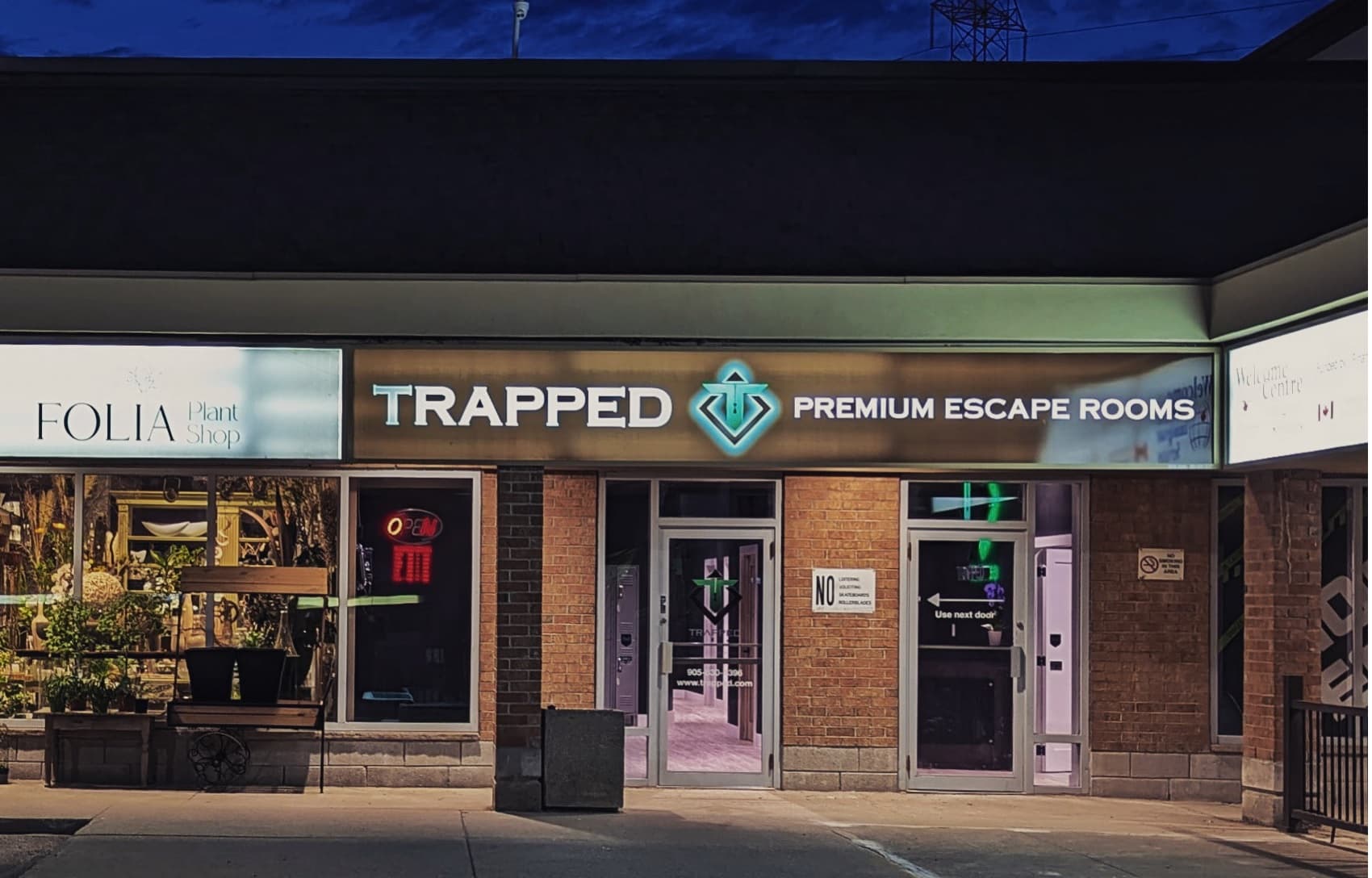 Trapped Newmarket Store Front